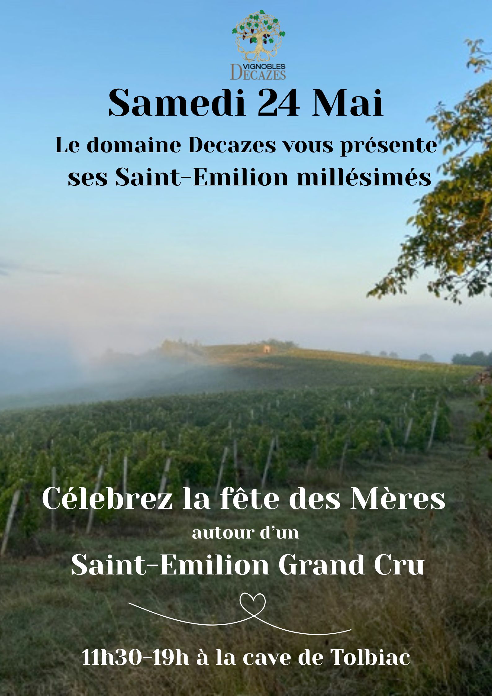 Fête des Mères et Saint Emilion Grand Cru