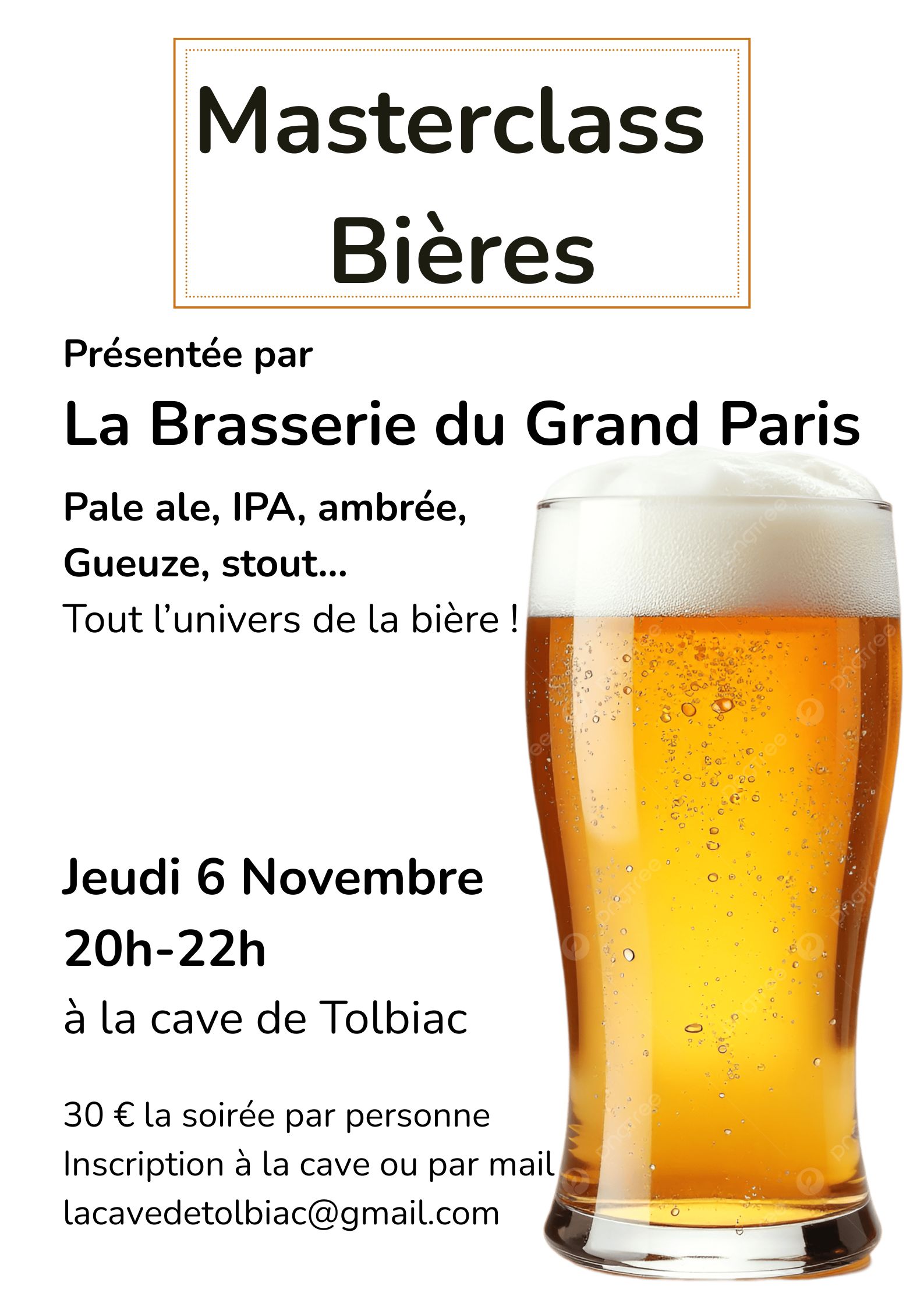 Masterclass Bières
